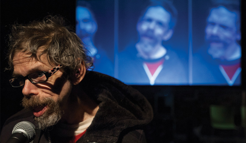 Jez Colborne in CONTAINED. Photo ©Tim Smith 2015