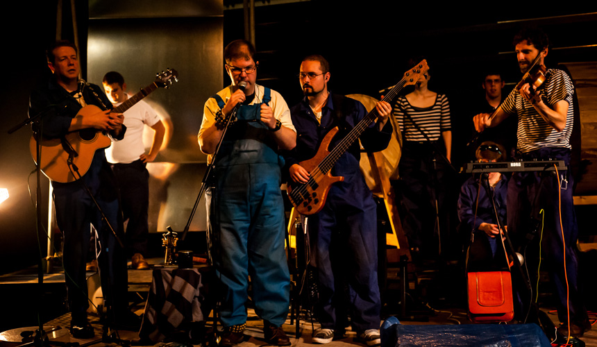 A band playing music